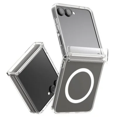 Araree Duple 360 Magsafe Case With Hinge Protection For Samsung Galaxy Z Flip 7 - Clear